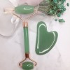 Jade Roller&Gua Sha set, Face Roller, Facial Beauty Roller Skin Care Tools-Green Aventurine