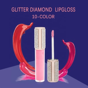 Low Moq Matte Lip Gloss Custom Private Label Glitter Lipgloss Wholesale Diamond Lip Gloss