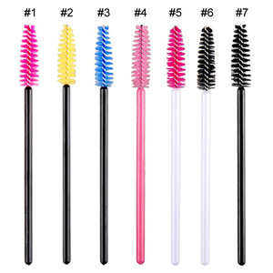 Makeup Tool 50Pcs Disposable Eyelash Makeup Brushes Cosmetic Mascara Brush Wands Applicator