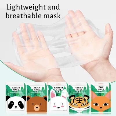 Mooyam Mascarilla Coreana Wholesale Firming Brightening Facial Mask Sheet Set Hydrating Softening Animal Beauty Face Mask for Skin Care