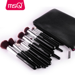MSQ 15pcs Synthetic Hair Makeup Brush Private Label Make Up Brushes Wholesale Makeup Brush Set