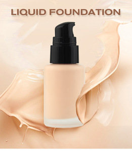 OEM bases para cara en maquillaje 8 color liquid Makeup Foundation waterproof make your own brand with low moq