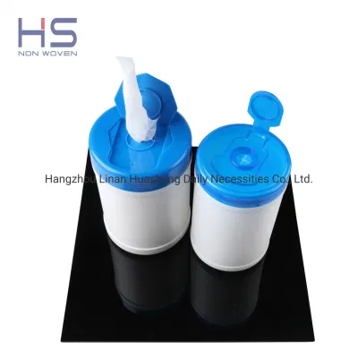 OEM Household Cleaning Wipes Spunlace Non-Woven Dry Wipes in Canister