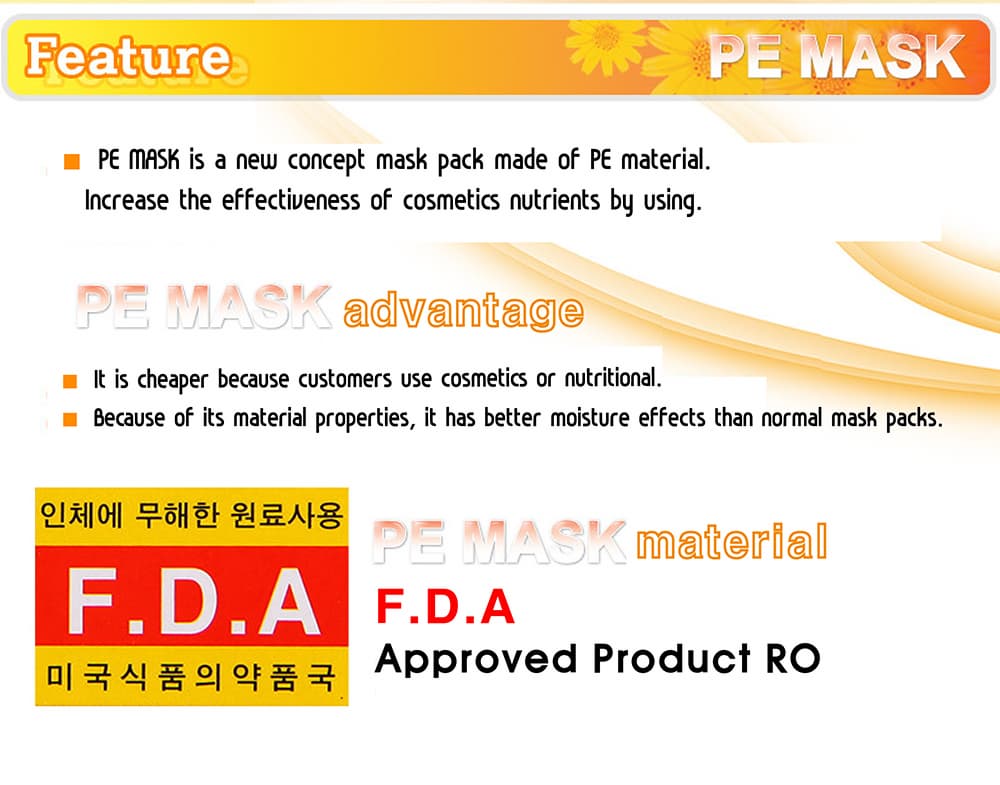 PE Mask (200sheets) Plastic film skin mask