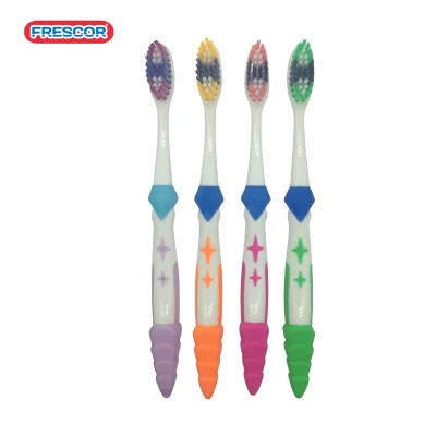 PP Material Handle Soft Bristle Adult Plastic Toothbrush
