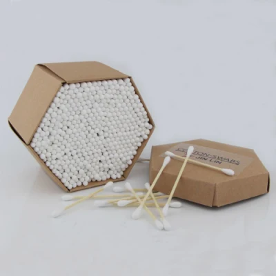 Premium Eco Friendly Bamboo Cotton Buds Biodegradable Zero Waste Organic Cotton Swabs