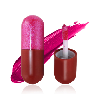 Private Label High Pigment Moisturizing Lip Gloss Liquid Glitter Mini Capsule Lipstick