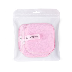 Private Label Reusable Softness Microfiber Face Cleansing Makeup Powder Remover Wipes Makeup Remover Pads