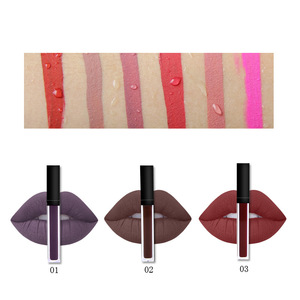 Private Label Your Logo 18 colors Waterproof Matte Non-stick Cup Liquid Lipsticks