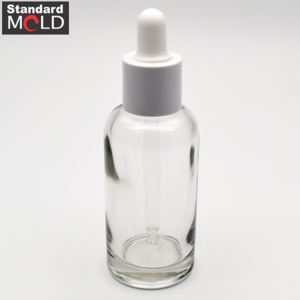 Round Glass Dropper Bottle 40ml for essential oil and ample