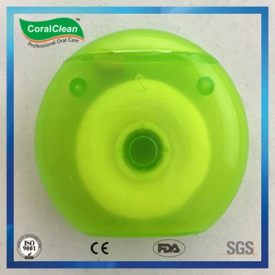 Round Shape Case Expanding Floss Dental Floss Waxed