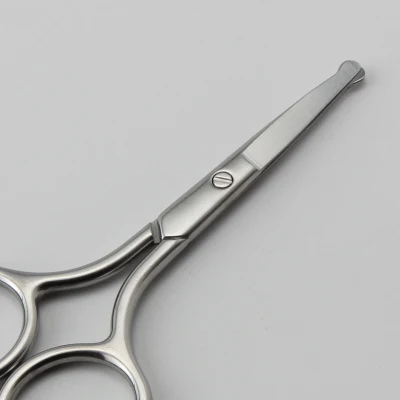 Small Scissors, Eyebrow Scissors, Nose Hair Scissors Round Tip Design, Will Not Hurt The Nasal Cavity. Professional Grooming Scissors for Hair, Eyelashes, Nose