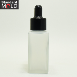 Square Glass Dropper Bottle 50ml for essential oil and Glass Dropper Bottle 50ml for Ample