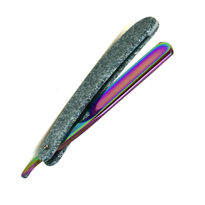 Stainless Steel Barber Razor Folding Knife Shaving Razor Multi Color Blade