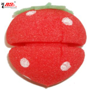 Strawberry Comportable Soft Sponge Foam Hair Care Roller