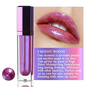 Waterproof  Private  Label  Custom Holograpic Lip Gloss  With Glitter