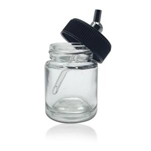 WD-03 air brush parts glass jar mini spray gun cup airbrush paint bottle