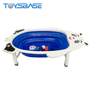 Wholesale Baby Bathing Products Supplies Bathroom Shower Set Foldable Bathtub Plastic Baby Bath Tub