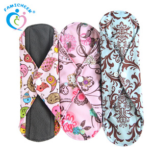 Wholesale Bamboo Reusable Waterproof Sanitary Pads Cloth Menstrual Pads