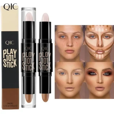 Wholesale Private Label Custom OEM Smooth Natural Delicate Highlight Shadow Double Head Contouring Stick