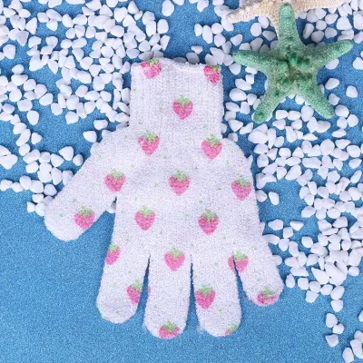 Women&prime;s Shower Accessories Exfoliating Bath Gloves