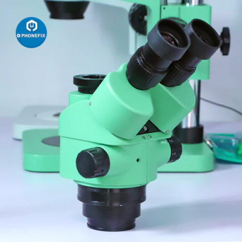 3.5X-180X Simul-focal Green Trinocular Zoom Stereo Microscope Head