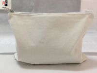 Canvas Cotton Cosmetic Bag, Cosmetic Pouch, With Logo