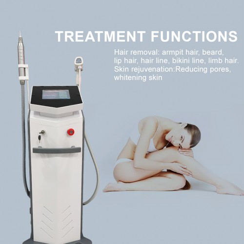 Professional ND YAG Laser Tattoo Removal + Diode Laser Hair Removal 2 in 1 Machine