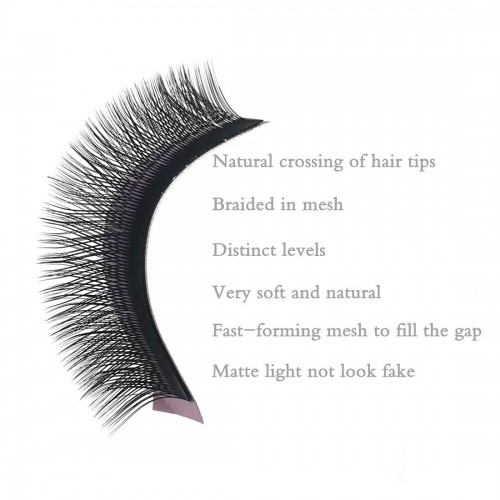 Wholesale YY Lashes in Bulk Mixed Length 8-14mm Thickness 0.07 mm Curl C Korean PBT Fiber