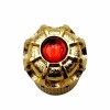 Custom Luxury Crown-shaped Metal Zinc Alloy Gold Color Plated Perfume Bottle Cap