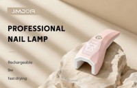 Portable Handheld Gel Nail Lamp Strong Power Rechargeable Smart Sensor UV Led Fast Curing with Large Digital Screen