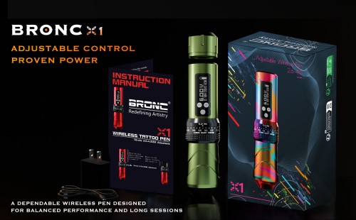 Built-in Rebound Structure BRONC for Motor Adjustable Stroke 2.6-4.0mm Permanent Tattoo Machine Overload Protection 2000mAh