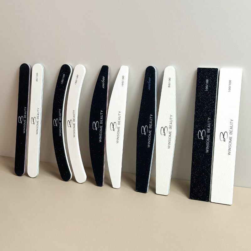 Professional Wholesale High Quality Custom Logo Double Emery Nail File 240 Professional Reusable Classical 179x19x4mm/179x28x4mm