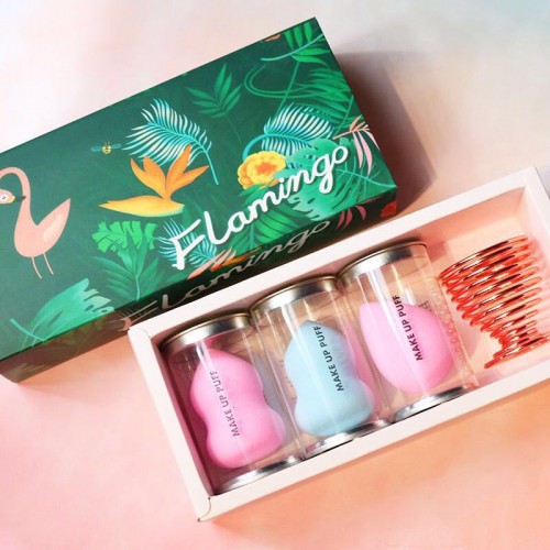 Fashion Beauty Cosmetic Puff Blender Latex Free Makeup Sponge Holder