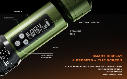 Built-in Rebound Structure BRONC for Motor Adjustable Stroke 2.6-4.0mm Permanent Tattoo Machine Overload Protection 2000mAh