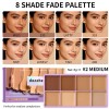 Soft Matte Cream Concealer 8-Shade Fade Palette