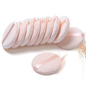 10 Pieces Facial Face Makeup Foundation Sponge Cosmetic Pure cotton Powder puff