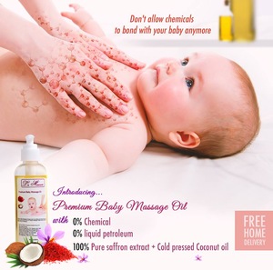 100% Pure Chemical and Preservative free Baby Massage Oil