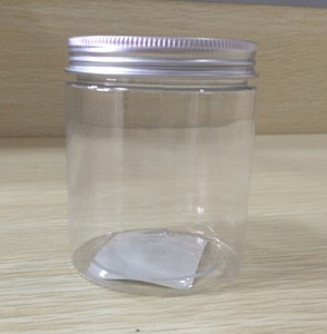 100ML/150ML/200ML Clear Bottom Aluminum Metal Cap Amber  Empty Cream Jar ,Plastic Cosmetic Jar