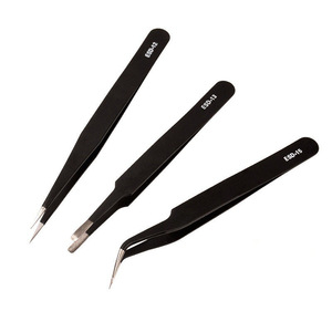 2017 hot Stainless Steel Eyebrow Tweezers black head Manicure eye brow Tweezers