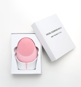 2019 Updated Waterproof Vibrating Facial Cleansing Brush Mini Face Massager Cleanser Silicone Electric Ultrasonic Facial Brush