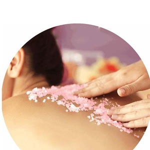 340g natural pink Himalayan organic body exfoliating whitening salt scrub