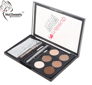 6color clear cover waterproof longalsting eyebrow powder palette kit do custom brand eyebrow makeup