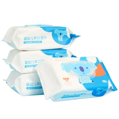 80PCS Non Woven Fabric Baby Wipes Disposable Soft Water Baby Wipes