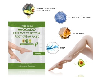 Avocado Foot Mask Sheet 40 ml/1.4 fl.oz Moisturizing Feet Skin Care Foot Mask Private Label