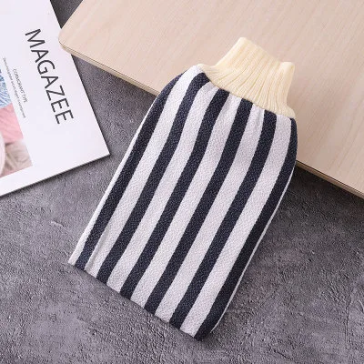 Five-Finger Nylon Body Exfoliating Cream Shower Gloves