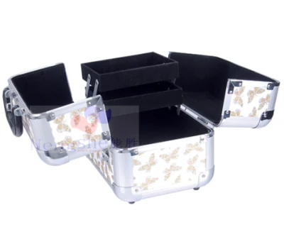 Beautiful Aluminium Make up Cosmetic Case for Cosmetics