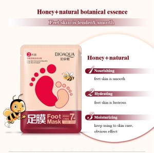 Bioaqua winter care nourishing skin honey essence foot mask
