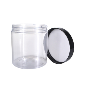 cosmetic container 30ml 50ml 100ml 120ml 200ml 250ml 500ml clear amber black pet plastic cream jar with aluminum lid