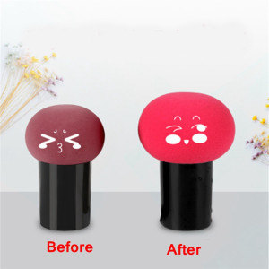 Custom High Quality Make Up Sponges Plastic Holder Cute Beauty Puff Sponge Make Up